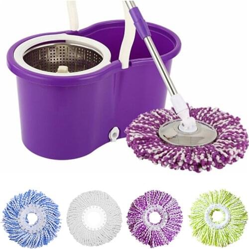 1 Pcs Mop Head Replacement 360 Degree Rotating Head Easy Cleaning Microfiber Spinning Floor Washable and Reusable Tool