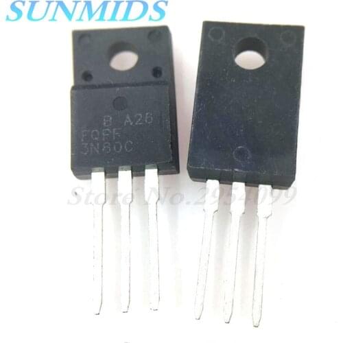 10pcs FQPF3N80C 3N80C 3N80