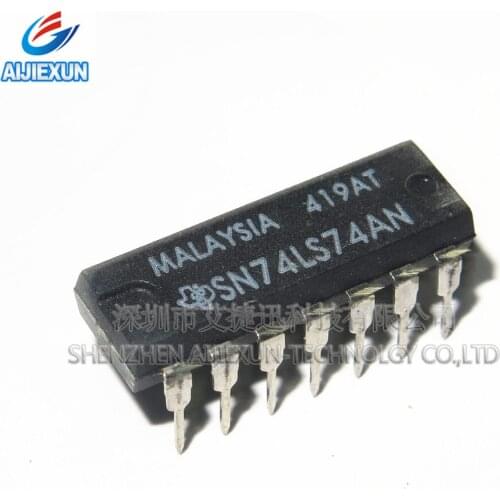 10Pcs SN74LS74AN DIP14 Flip Flop D-Type Pos-Edge 2-Element 14-Pin PDIP Tube in stock 100% New and original