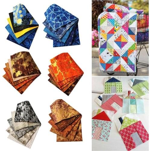 5x Cotton Patchwork Fabric Bundle Sewing Quilt Scrapbooking Cloth Patches Lot