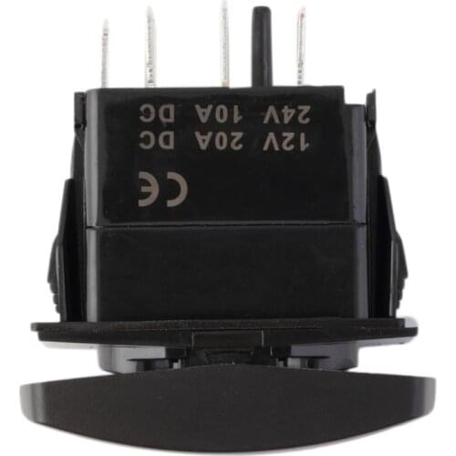 7PIN Laser Etched Rocker Switch LED Light Bumper Blue Small Bottom Light Wired to Light Illumination Circuit