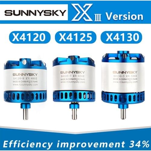 SUNNYSKY X4120-III X4125-III X4130-III 310KV 420KV 440KV 465KV 480KVBrushless Motor for RC Quadcopter Airplanes Fixed Wing Plane