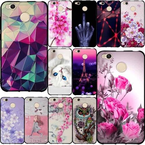 Case For Xiaomi Redmi 4X Case Back Silicone Phone Covers For Xiaomi Redmi 4x Protection Soft TPU Capas For Xiaomi Redmi4X Fundas