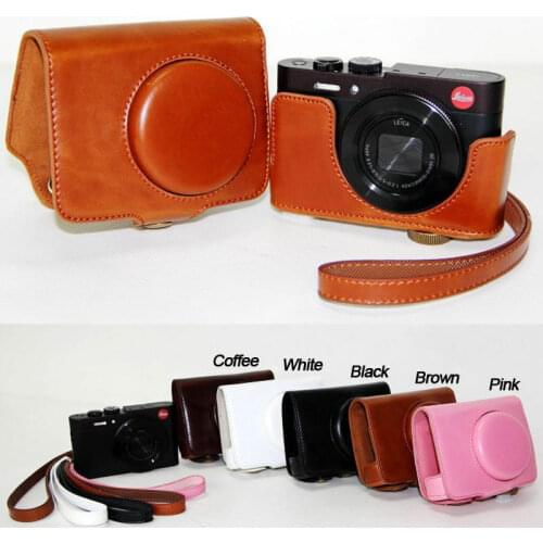 Pu Leather Camera case bag Cover For Leica C Panasonic LUMIX DMC-LF1