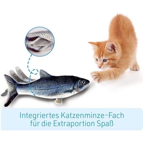 Electric Simulation Fish Household Rechargeable Pet Toys Usb Charging Simulation Fish Toys For Cat Chewing Biting Supplies