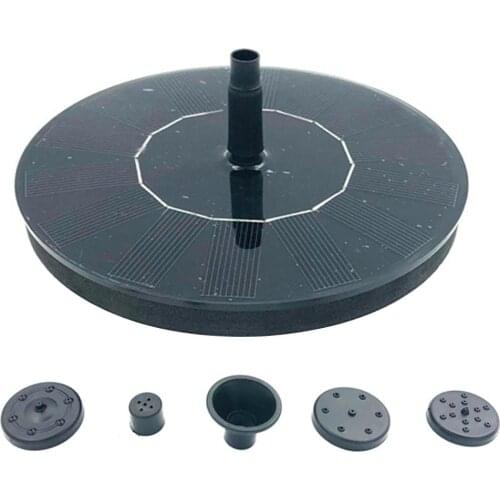 1.6W Solar Water Fountain Pool Pond Waterfall Fountain Garden Decoration Outdoor Bird Bath Solar Powered Fountain Floating Water