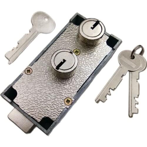 Vault Door Lock Double Lock Bank Management Lock Lock Double Key Cylinder Anti-theft Double Cylinder 35mm