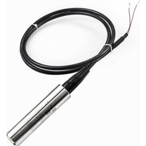 200m Range Cable 4-20ma 0-10v RS485 Onput Low Cost Submersible Groundwater Level Sensor In Deep Well