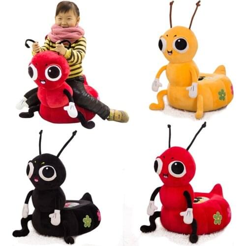 Dorimytrader 50cm X 40cm Big Animal Ant Kids Sofa Cute Plush Soft Stuffed Cartoon Child Chair for Baby Gift