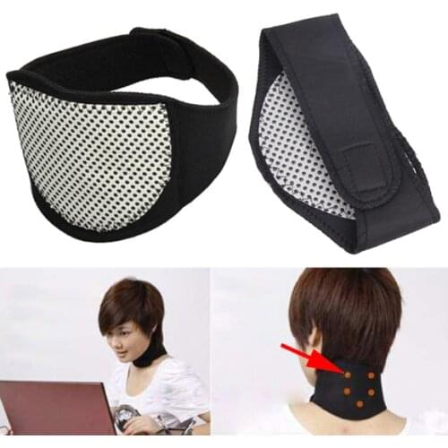 Hot High Quality Magnetic Therapy Neck Spontaneous Heating Headache Belt Cervical Vertebra Protection Neck Massager Dropshipping