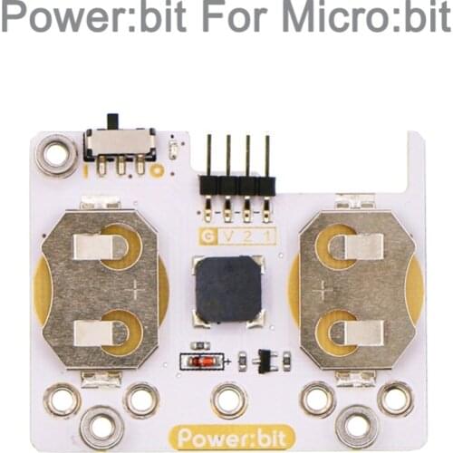 Power:bit Button Battery Expansion Board Panel for BBC micro:bit, for microbit Wearable Devices Pedometers, Timers ,Watch Band