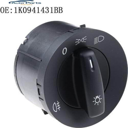 New Headlight Switch Fog Light Knob For Volkswagen Golf MK5 MK6 Jetta Tiguan Passat B6 CC 2004 2005 2006 2007-2013 1K0941431BB