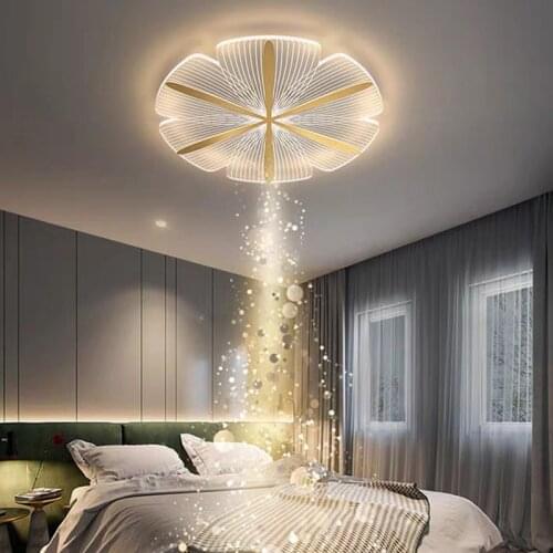 New modern minimalist master bedroom lamp led flower-shaped ceiling lamp creative atmosphere home living room lamps