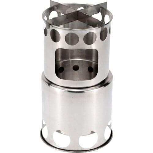 2020 New Outdoor Camping Furnace End Deconstructable Wood Stoves Portable Picnic Barbecue Stoves Cross Border Windproof Cooking