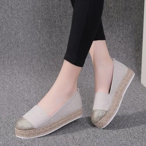 2021 New Autumn Womens Casual Flat Shoes Patchwork Moccasins Loafers Espadrilles White/Black Plus Size 35-43 Shoes Woman
