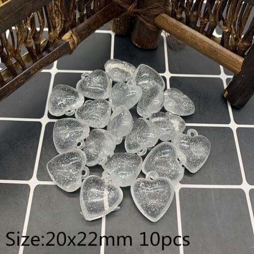 New 20x22mm 10pcs Acrylic Transparent Beads Earrings Necklace Accessories Beads For Jewelry Making DIY Accessories Wholesale