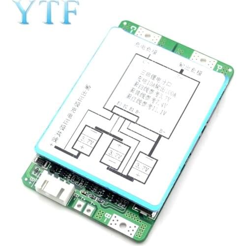 3S 100A Li-Ion Lithium 18650 BMS PCM Battery Protection Board Bms With Balance For Lipo Cell Pack Module