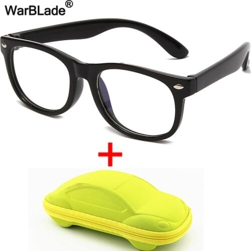 WarBLade Kids Blue Light Blocking Glasses Children Computer Optical Frame Glasses Boys Girl Reflective Blocking Eyeglasses UV400
