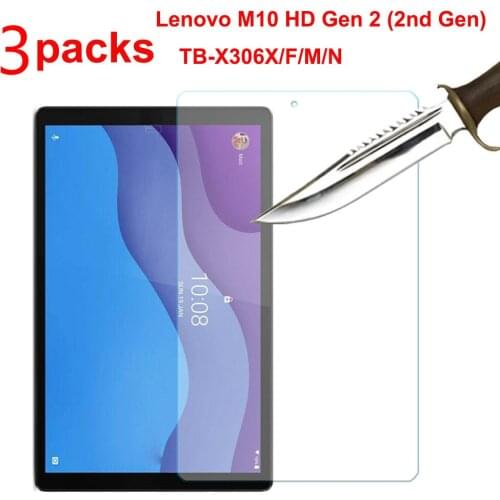 9H Tempered Glass for Lenovo Tab M10 HD Gen 2 (2nd Generation) TB-X306F TB-X306X TB-X306M TB-X306N 10.1'' Screen Protector Glass