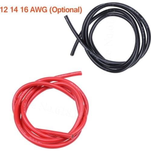 12 14 16 AWG Silicone Wire Cable Flexible Red / Black For RC Car Airplanes Helicopter Helis Spare Parts