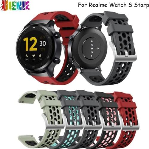 New Soft Silicone WatchStrap For Realme Watch S SmartWatch Band Bracelet WirstStrap Accessories Belt For Garmin Forerunner 745