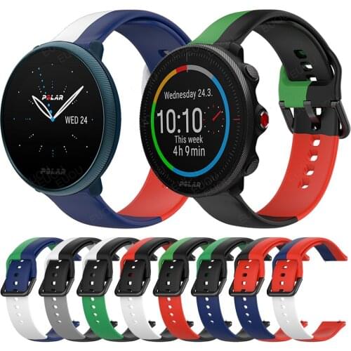 Color contrast Silicone Replacement Strap For POLAR VANTAGE M2 M/GRIT X/IGNITE 2/UNITE Watch Band Bracelet Watchband Accessories