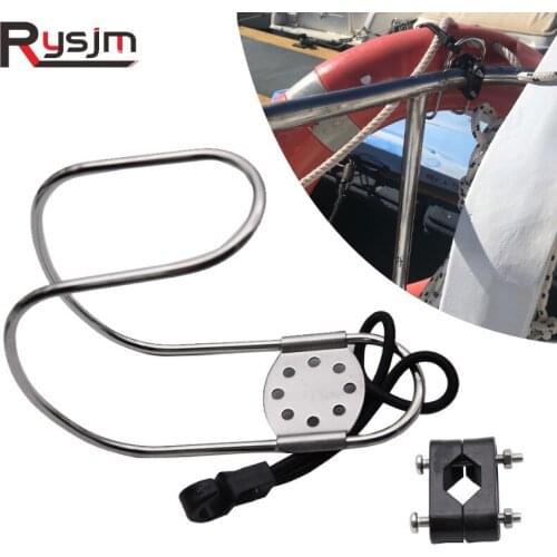 Stainless Steel Lifebuoy Bracket Horseshoe Ring Bracket Lifebuoy Holder Boat Horseshoe Bracket Marine Hardware Yacht Accessories