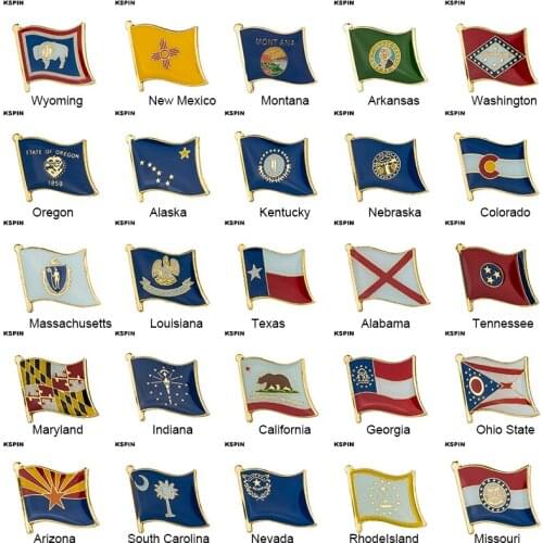 U.S.A Flag Badge Brooch Natinal Lapel Pins Flag Lapel Pins Country Flag Badge
