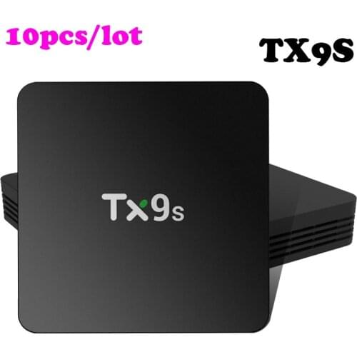 10pcs TX9S Smart Android TV Box Tanix box Amlogic S912 Octa Core 2GB 8GB 2.4G Wifi NO bluetooth TX9 S set top Box fast shipping