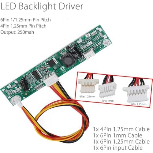 19/21.5/22" XQY10L17 V9 Universal Inverter Backlight LED Driver WLED Constant Current Board LED Strip Tester For 4Pin 1.25mm/1mm