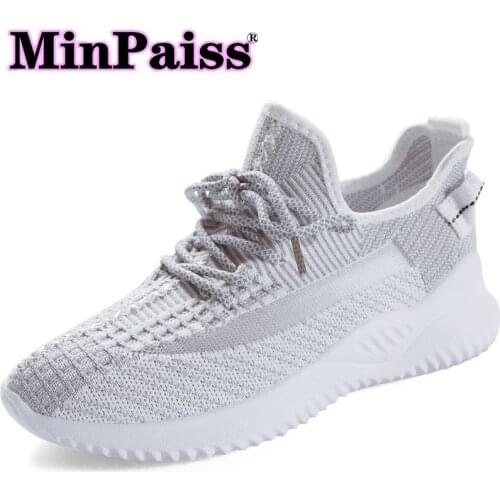 Spring and Summer 2019 New Air-permeable Socks, Running Shoes, Womens Leisure Sports Shoes High-Heeled Shoes