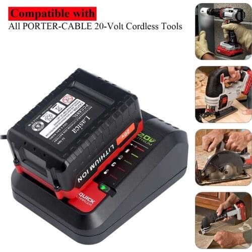 New Replacement Lithium Battery Charger for Black and Decker PORTER CABLE Stanley Lithium Battery Charger 2A 10.8-20V 100-240V