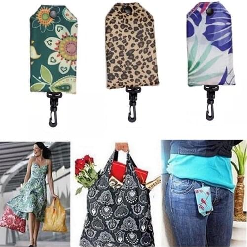 1PC Foldable Shopping Bags for Groceries Recyclable Grocery Tote Pouch Eco-Friendly Heavy Duty Washable Shopping Bag 38x60cm