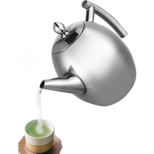 1000/1500ML Stainless Steel Teapot Large Capacity Coffee Pot Heat-resistant Water Kettle With Filter for Milk Oolong Tea Flower