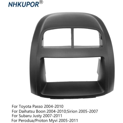 2 Din Radio Fascia for Toyota Passo Daihatsu Boon Sirion Subaru Justy Perodua Myvi Dash Panel Frame Trim Installation Kit