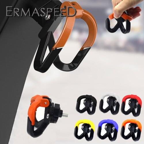 6mm Universal Motorcycle Hanger Hook CNC Aluminum Scooter Gloves Luggage Hanger Holder for kawasaki z900 Motorcycle Accessories