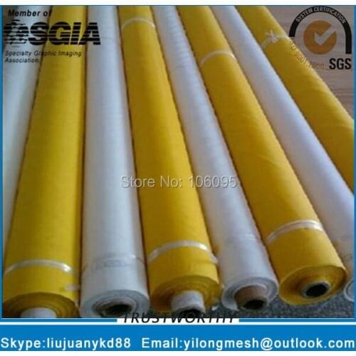77T/195mesh 55um 127cm Yellow 30meters Polyester Bolting Cloth Free Shipping with Fast Delivery