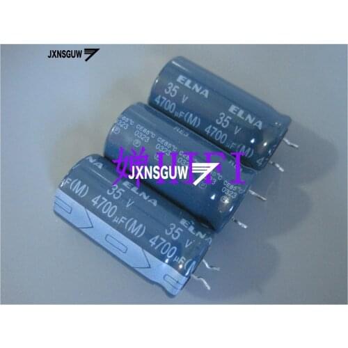 10PCS ELNA RE3 35V4700UF 18X35MM Dark audio Aluminum electrolytic capacitors 4700uF/35V 85 degrees 4700UF 35V