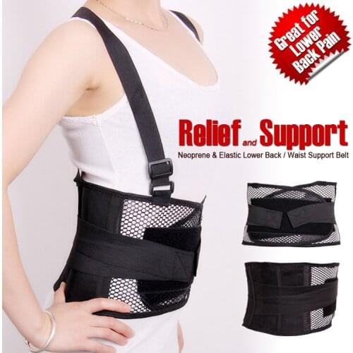 Breathable waist brace relief back pain adjustable waist support belt lumbar protector brace