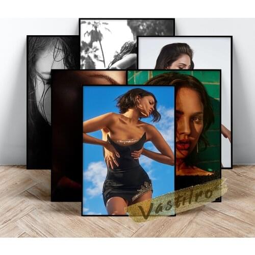 Eiza Gonzalez Actress Poster, Female Singer Character Portrait Painting, Beauty Actor Art Prints, Movie Music Star Wall Decor