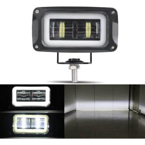 20W Led Work Light 4 Inch Driving Light with Angel Eye 8D LENS for Offroad SUV UTE Boat UTV 4x4 Off Road Tractor