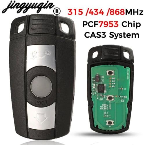 Jingyuqin Car Remote Smart Key 315Mhz/868MHz For BMW 1/3/5/7 Series CAS3 X5 X6 Z4 Car Control Transmitter with Chip