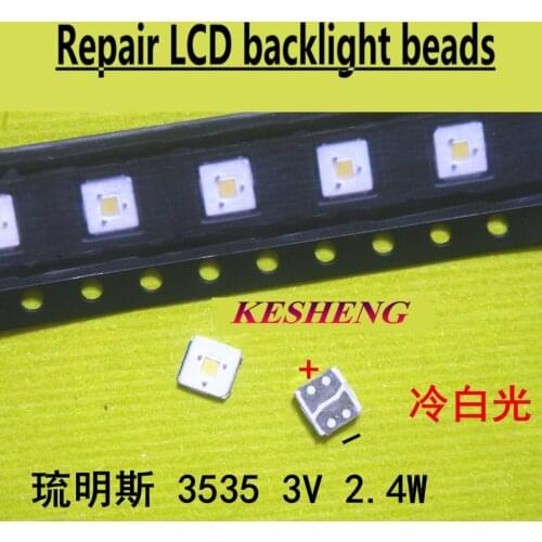 LUMEN LED Backlight Flip Chip LED 2.4w 3v 3535 Cool White 153LM for SAMSUNG LED Backlit LCD Applications 100PCS