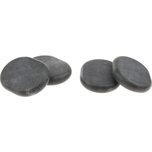 4 Pieces Massage Stone Natural Basalt Hot Rock Spa Gua Sha Massager