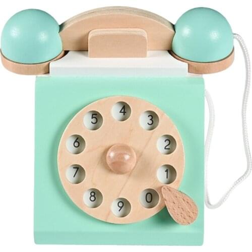 Q6PD Model Telephone Wall Decor Creative Retro Decorative Phone Vintage Rotary Telephone Antique Phone Figurine Cafe bar