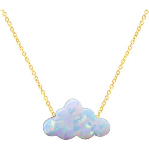 2021 Trend Cute fashion Cloud Pendant Necklace, Simple style jewelry, Gold chain best friends Friendship gift