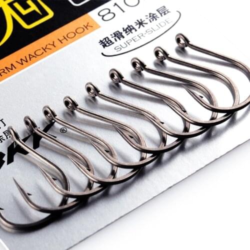 Soft bait soft worm crochet soul 8103/8105/8003 the jig Wacky hook road and bass become warped lips hook