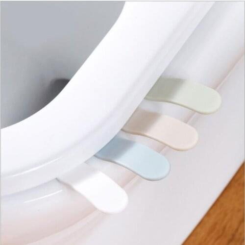 Toilet Seat Cover Sticking Lifter Handle Avoid Touching Hygienic Clean Lifting Sticker Tool Bathroom Supply