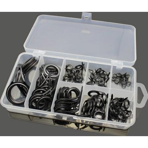 75pcs/set 8 size Fishing Rod Guides for Sea Rod Repair kit legs Rod Guides Fishing accessories Tackle free ship