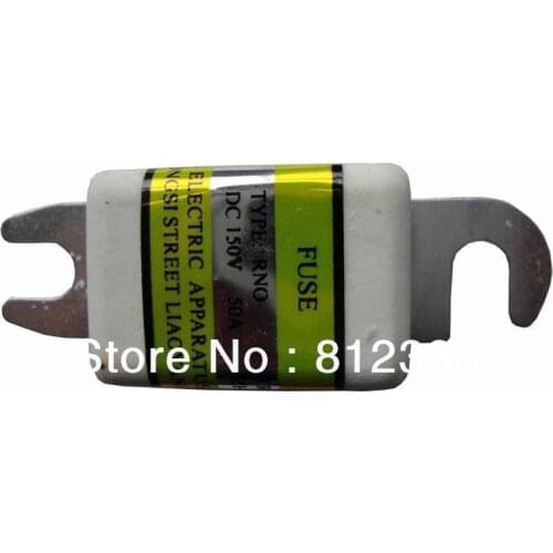 ANL DC 150V 50A Bolt-on Fuse Ceramic Fuse 81*22 mm For Electric forklift Battery charger Pallet Truck Golf Cart Sightseeing car